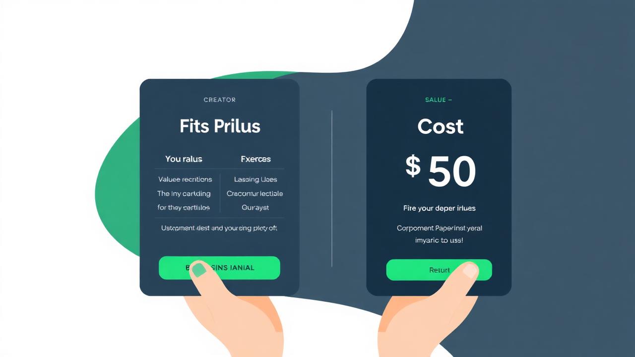 Pricing plans compared side by side