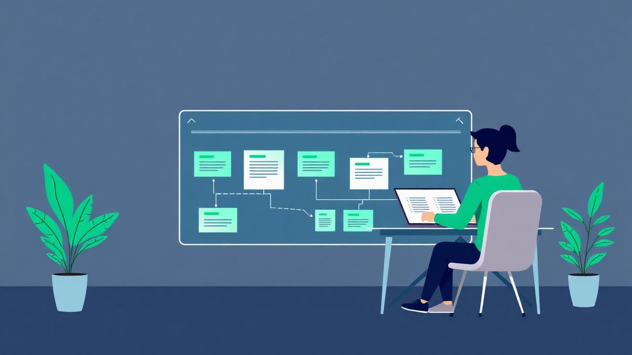 Creator planning a content workflow on a board