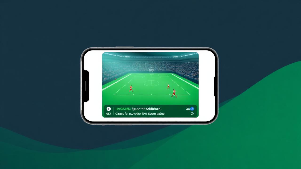 Vertical sports highlight clip with a scoreboard overlay