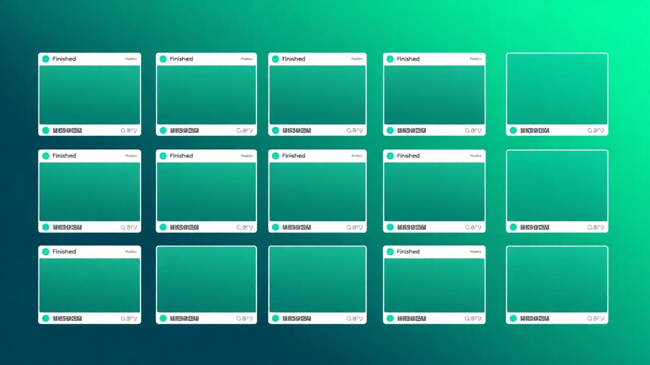 Grid of finished vertical clips ready to post